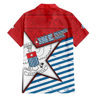 West Papua Morning Star Family Matching Long Sleeve Bodycon Dress and Hawaiian Shirt One People One Soul DT05 - Polynesian Pride