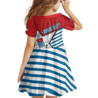 West Papua Morning Star Family Matching Short Sleeve Bodycon Dress and Hawaiian Shirt One People One Soul DT05 - Polynesian Pride