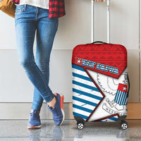 West Papua Morning Star Luggage Cover One People One Soul - Polynesian Pride