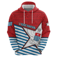 West Papua Morning Star Zip Hoodie One People One Soul - Polynesian Pride