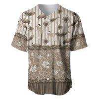 Hawaii Christmas In July Baseball Jersey Beige Mele Kalikimaka Sea Animals DT05 Beige - Polynesian Pride