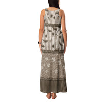 Hawaii Christmas In July Family Matching Tank Maxi Dress and Hawaiian Shirt Beige Mele Kalikimaka Sea Animals DT05 - Polynesian Pride