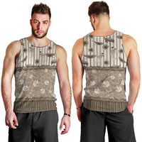 Hawaii Christmas In July Men Tank Top Beige Mele Kalikimaka Sea Animals DT05 - Polynesian Pride