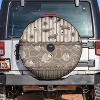 Hawaii Christmas In July Spare Tire Cover Beige Mele Kalikimaka Sea Animals DT05 Beige - Polynesian Pride