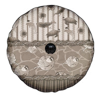 Hawaii Christmas In July Spare Tire Cover Beige Mele Kalikimaka Sea Animals DT05 - Polynesian Pride
