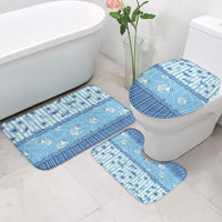 Hawaii Christmas In July Bathroom Set Sky Blue Mele Kalikimaka Sea Animals