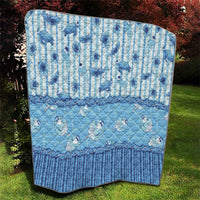 Hawaii Christmas In July Quilt Sky Blue Mele Kalikimaka Sea Animals DT05 - Polynesian Pride