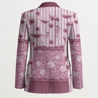 Hawaii Christmas In July Blazer Dusty Pink Mele Kalikimaka Sea Animals DT05 - Polynesian Pride