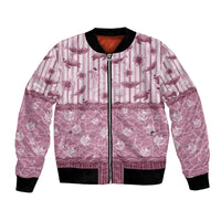Hawaii Christmas In July Bomber Jacket Dusty Pink Mele Kalikimaka Sea Animals DT05 Unisex Pink - Polynesian Pride