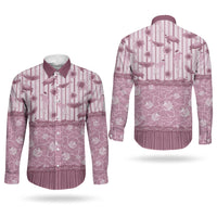 Hawaii Christmas In July Couples Matching Puletasi and Long Sleeve Button Shirt Dusty Pink Mele Kalikimaka Sea Animals DT05 - Polynesian Pride