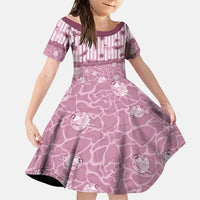 Hawaii Christmas In July Family Matching Mermaid Dress and Hawaiian Shirt Dusty Pink Mele Kalikimaka Sea Animals DT05 Daughter's Dress Pink - Polynesian Pride