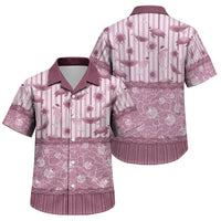 Hawaii Christmas In July Family Matching Tank Maxi Dress and Hawaiian Shirt Dusty Pink Mele Kalikimaka Sea Animals DT05 Son's Shirt Pink - Polynesian Pride