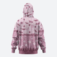 Hawaii Christmas In July Hoodie Dusty Pink Mele Kalikimaka Sea Animals