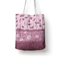 Hawaii Christmas In July Tote Bag Dusty Pink Mele Kalikimaka Sea Animals