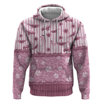 Hawaii Christmas In July Zip Hoodie Dusty Pink Mele Kalikimaka Sea Animals DT05 Pullover Hoodie Pink - Polynesian Pride