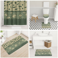 Hawaii Christmas In July Bathroom Set Olive Green Mele Kalikimaka Sea Animals DT05 - Polynesian Pride