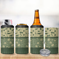 Hawaii Christmas In July 4 in 1 Can Cooler Tumbler Olive Green Mele Kalikimaka Sea Animals DT05 - Polynesian Pride