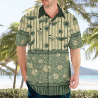 Hawaii Christmas In July Hawaiian Shirt Olive Green Mele Kalikimaka Sea Animals