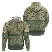 Hawaii Christmas In July Hoodie Olive Green Mele Kalikimaka Sea Animals