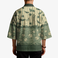 Hawaii Christmas In July Kimono Olive Green Mele Kalikimaka Sea Animals DT05 - Polynesian Pride