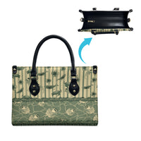 Hawaii Christmas In July Leather Bag Olive Green Mele Kalikimaka Sea Animals DT05 - Polynesian Pride