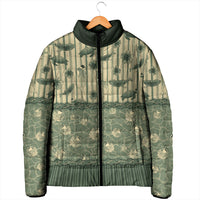 Hawaii Christmas In July Padded Jacket Olive Green Mele Kalikimaka Sea Animals DT05 - Polynesian Pride