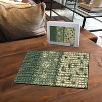 Hawaii Christmas In July Puzzle Olive Green Mele Kalikimaka Sea Animals DT05 - Polynesian Pride
