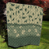 Hawaii Christmas In July Quilt Olive Green Mele Kalikimaka Sea Animals DT05 - Polynesian Pride