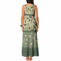 Hawaii Christmas In July Tank Maxi Dress Olive Green Mele Kalikimaka Sea Animals DT05 - Polynesian Pride