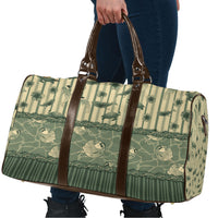 Hawaii Christmas In July Travel Bag Olive Green Mele Kalikimaka Sea Animals