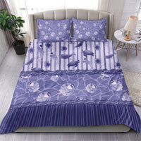 Hawaii Christmas In July Bedding Set Amethyst Purple Mele Kalikimaka Sea Animals DT05 - Polynesian Pride