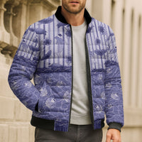 Hawaii Christmas In July Bomber Puffer Jacket Amethyst Purple Mele Kalikimaka Sea Animals DT05 - Polynesian Pride