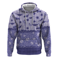 Hawaii Christmas In July Zip Hoodie Amethyst Purple Mele Kalikimaka Sea Animals DT05 Pullover Hoodie Purple - Polynesian Pride