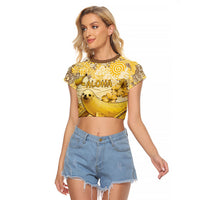 Hawaii Banana Seal Raglan Cropped T Shirt Ilio Holo I Ka Uaua Aloha