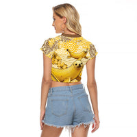 Hawaii Banana Seal Raglan Cropped T Shirt Ilio Holo I Ka Uaua Aloha