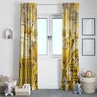Hawaii Banana Seal Window Curtain Ilio Holo I Ka Uaua Aloha