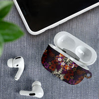 Hawaii Halloween AirPods Case Skeleton Bones Flower Lei Tropical Floral