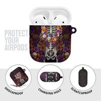 Hawaii Halloween AirPods Case Skeleton Bones Flower Lei Tropical Floral