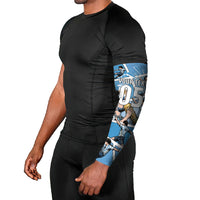 Custom Argentina Football Arm Sleeves Goat Comic Style Sun Of May