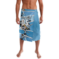 Custom Argentina Football Lavalava Goat Comic Style Sun Of May