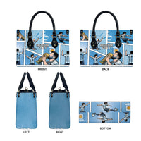 Argentina Football Leather Bag Goat Comic Style Sun Of May