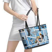 Argentina Football Leather Tote Bag Goat Comic Style Sun Of May