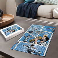 Argentina Football Puzzle Goat Comic Style Sun Of May