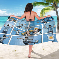 Argentina Football Sarong Goat Comic Style Sun Of May