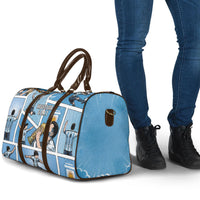 Argentina Football Travel Bag Goat Comic Style Sun Of May