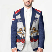 Custom England Football Blazer Three Lions Trophy St George Cross