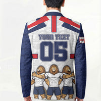 Custom England Football Blazer Three Lions Trophy St George Cross