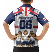 Custom England Football Hawaiian Shirt Three Lions Trophy St George Cross