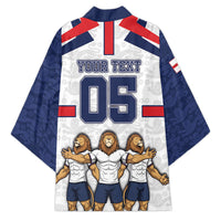 Custom England Football Kimono Three Lions Trophy St George Cross