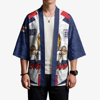 Custom England Football Kimono Three Lions Trophy St George Cross